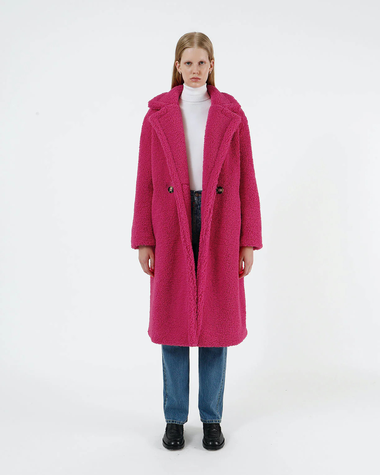 Anoushka Coat Fuchsia | Apparis