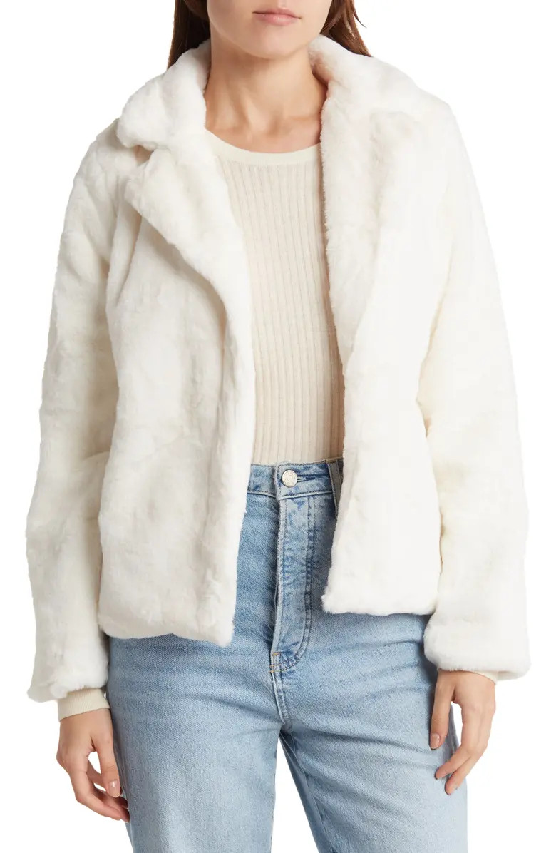 Love Tree Faux Fur Notch Collar Jacket | Nordstromrack | Nordstrom Rack