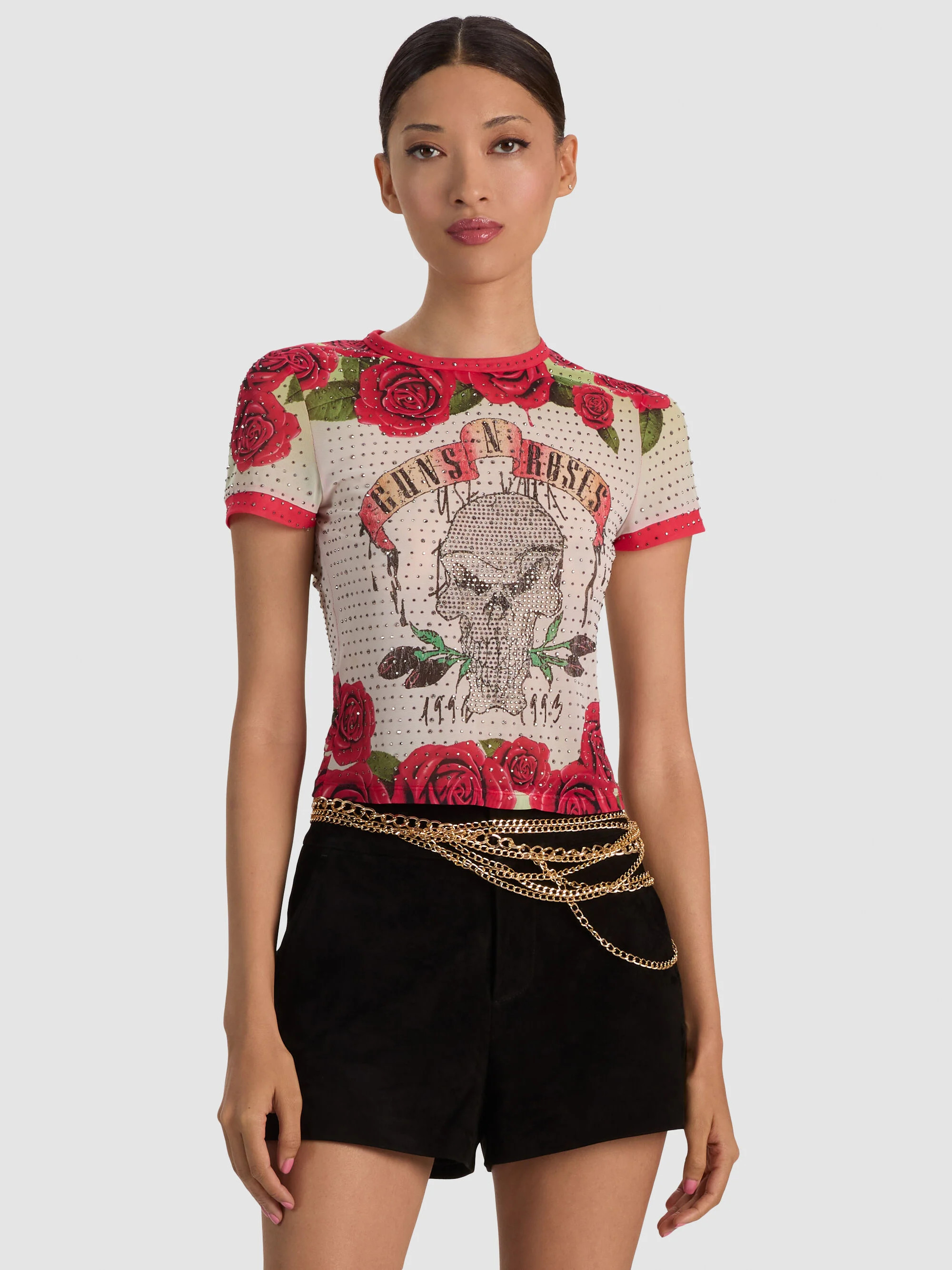TESS EMBELLISHED TEE | Alice + Olivia
