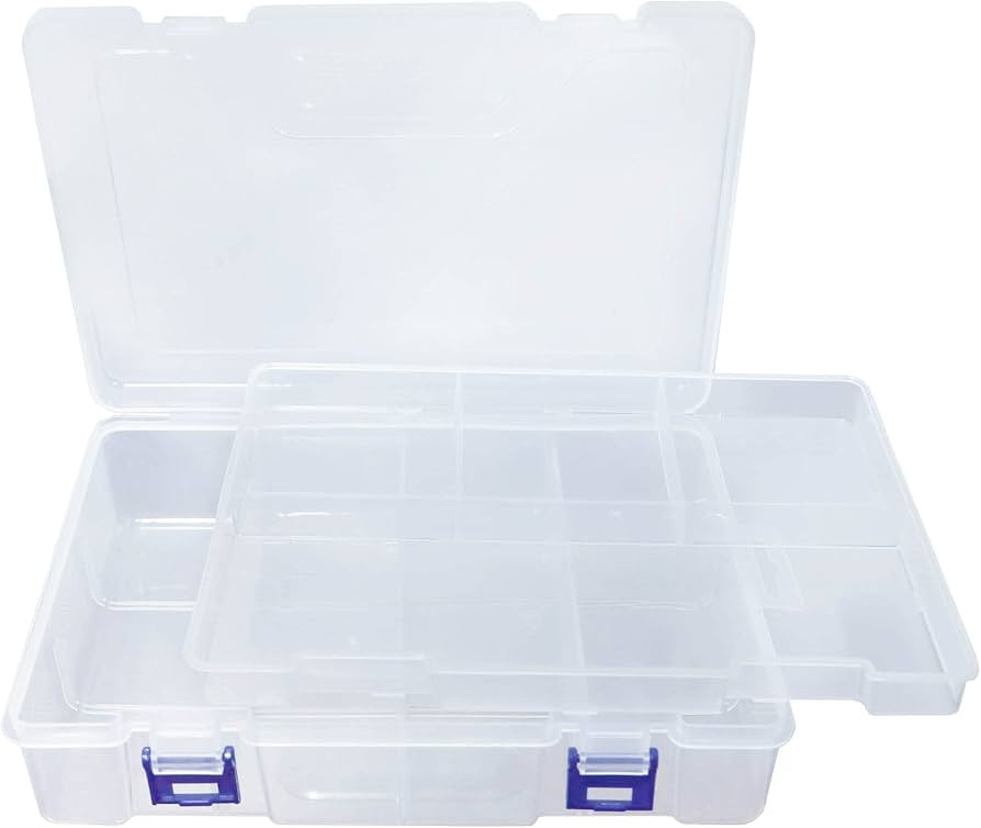 Avlcoaky Tackle Box Fishing Tackle Box Organizer with Movable Tray Snackle Box Charcuterie Contai... | Amazon (US)