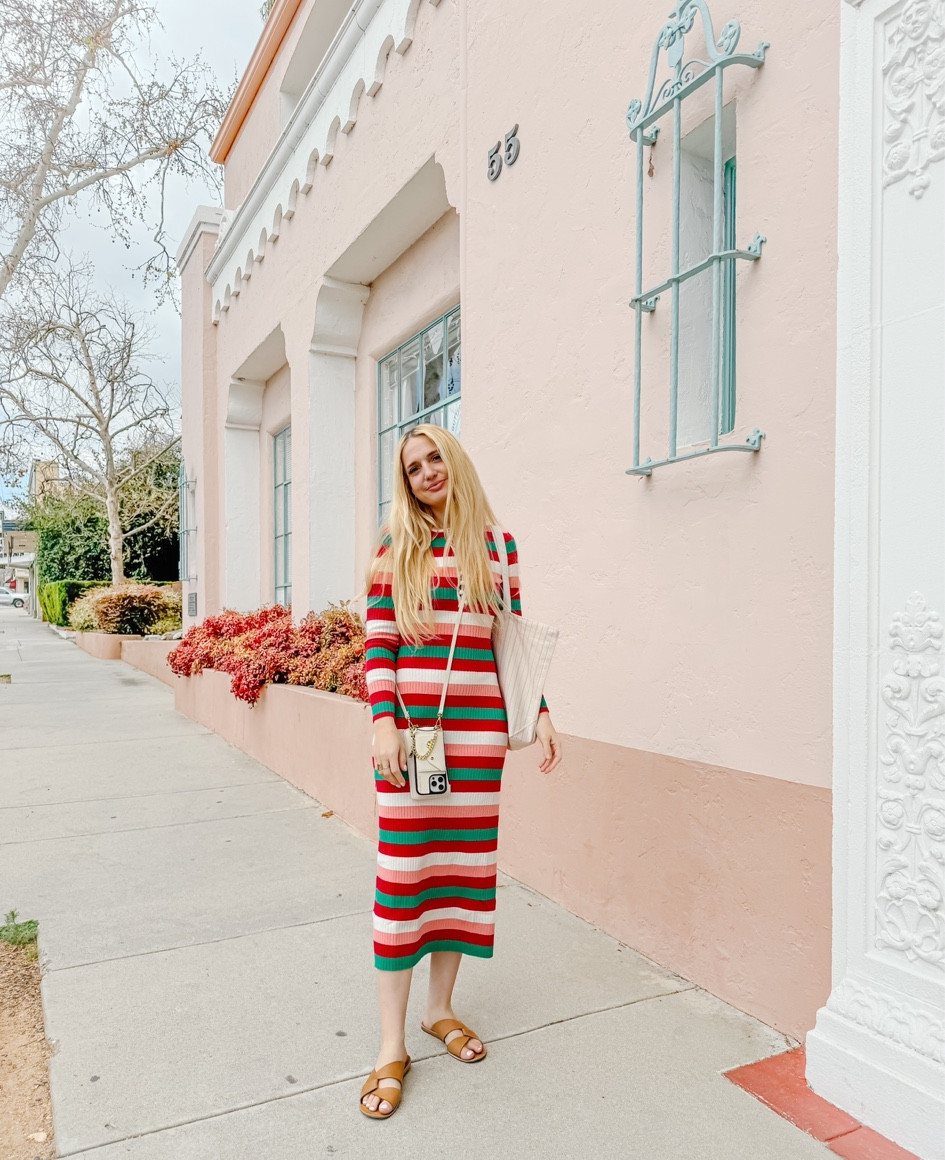 Striped dress Parisian fashion 🍓
Sézane size small 

#LTKFestival #LTKfindsunder100 #LTKbeauty