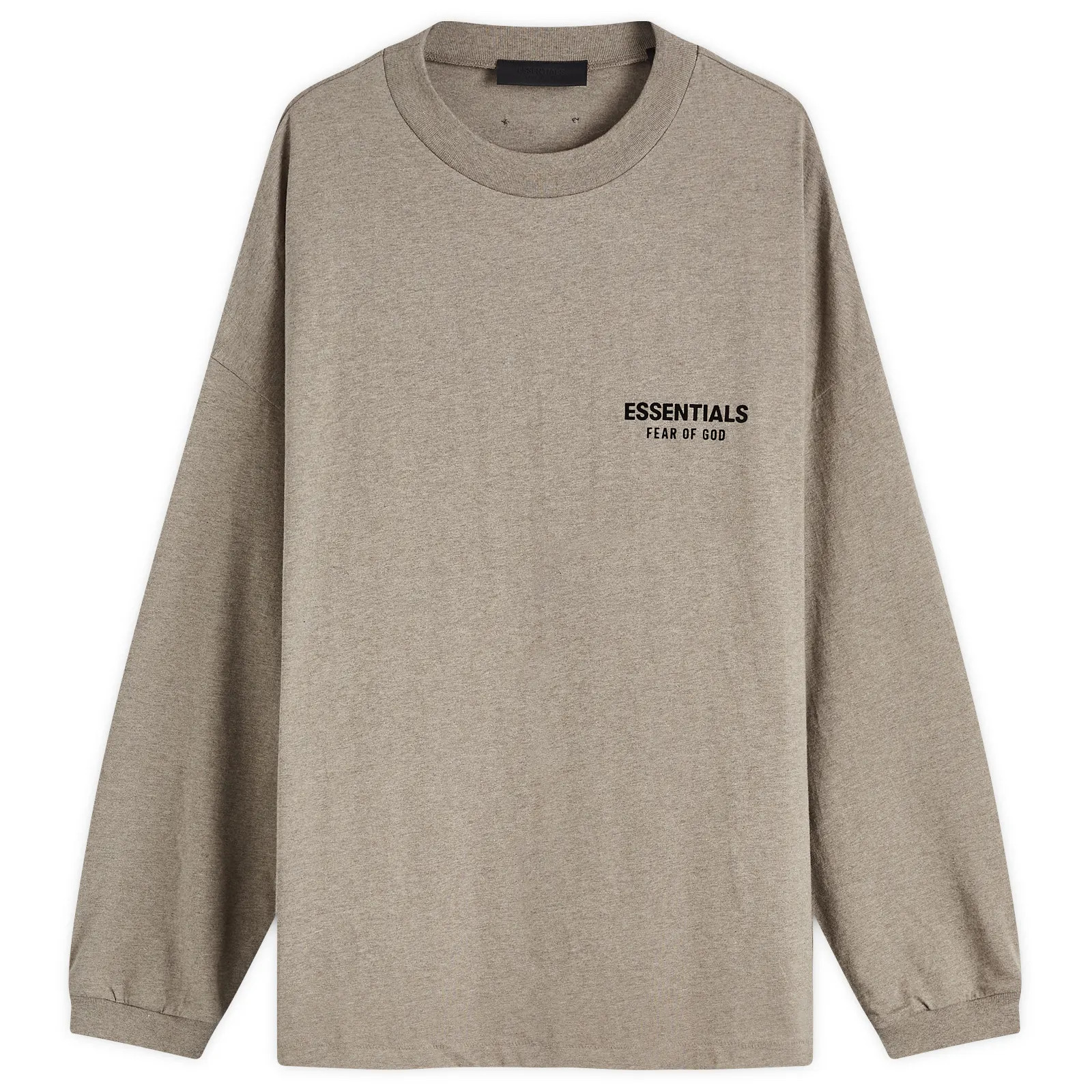 Fear of God ESSENTIALS Core Logo Jersey Long Sleeve T-Shirt | END. Clothing