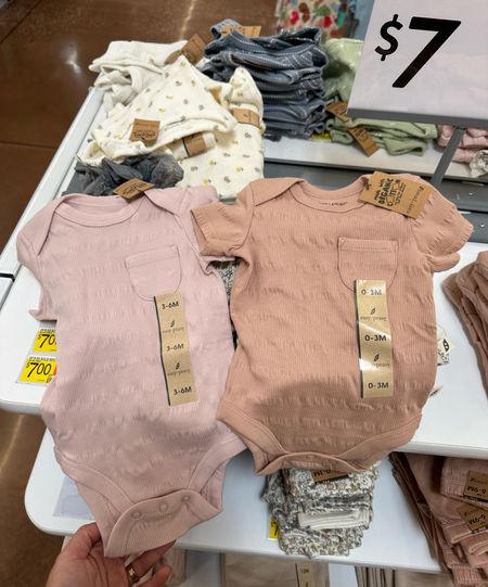 These onesies were adorable and inky $7! They had lots of options. The solid colors are softer than the printed ones. 

Super cute baby clothes at Walmart! Baby onesies. Baby girl. 

#LTKBaby #LTKBump #LTKGiftGuide