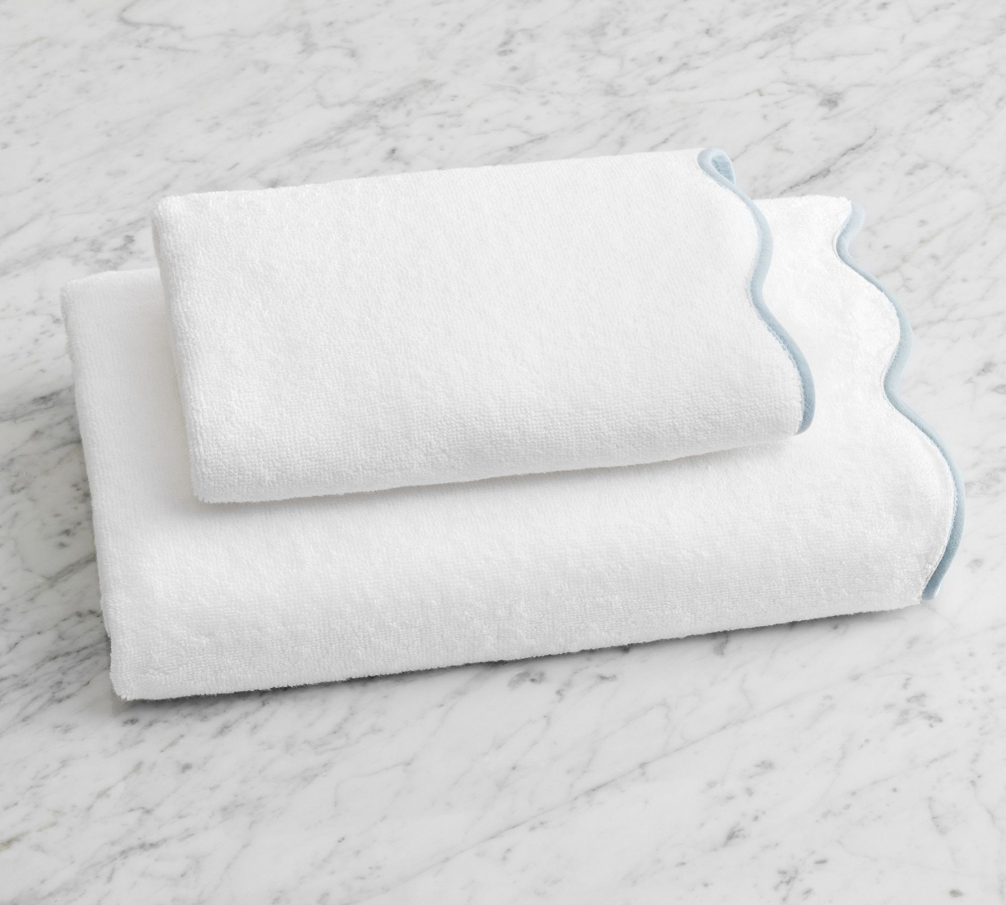 Julia Berolzheimer Lucy Scalloped Towel | Pottery Barn (US)