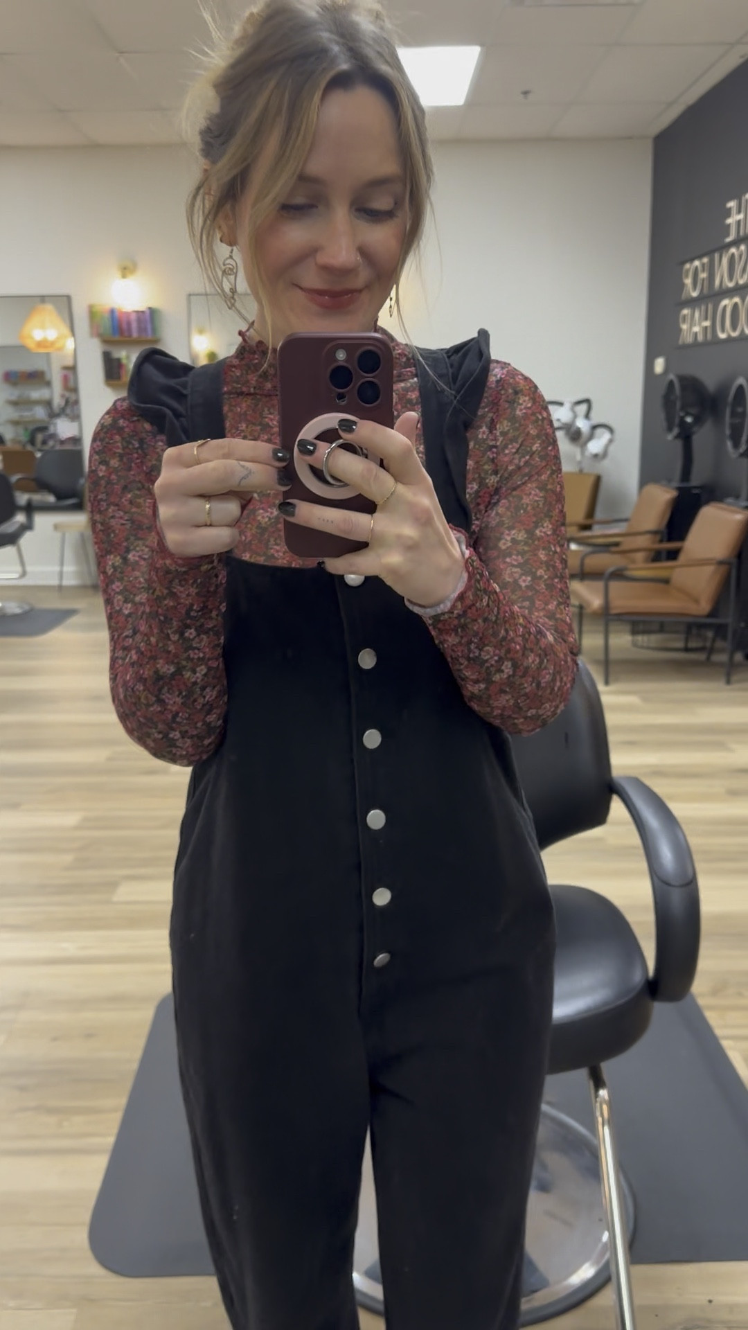 Saturday work fit:
Overalls- S, oversized
Mesh floral top- S
Boots- 6, they run big 


#LTKFindsUnder100 #LTKStyleTip #LTKWatchNow