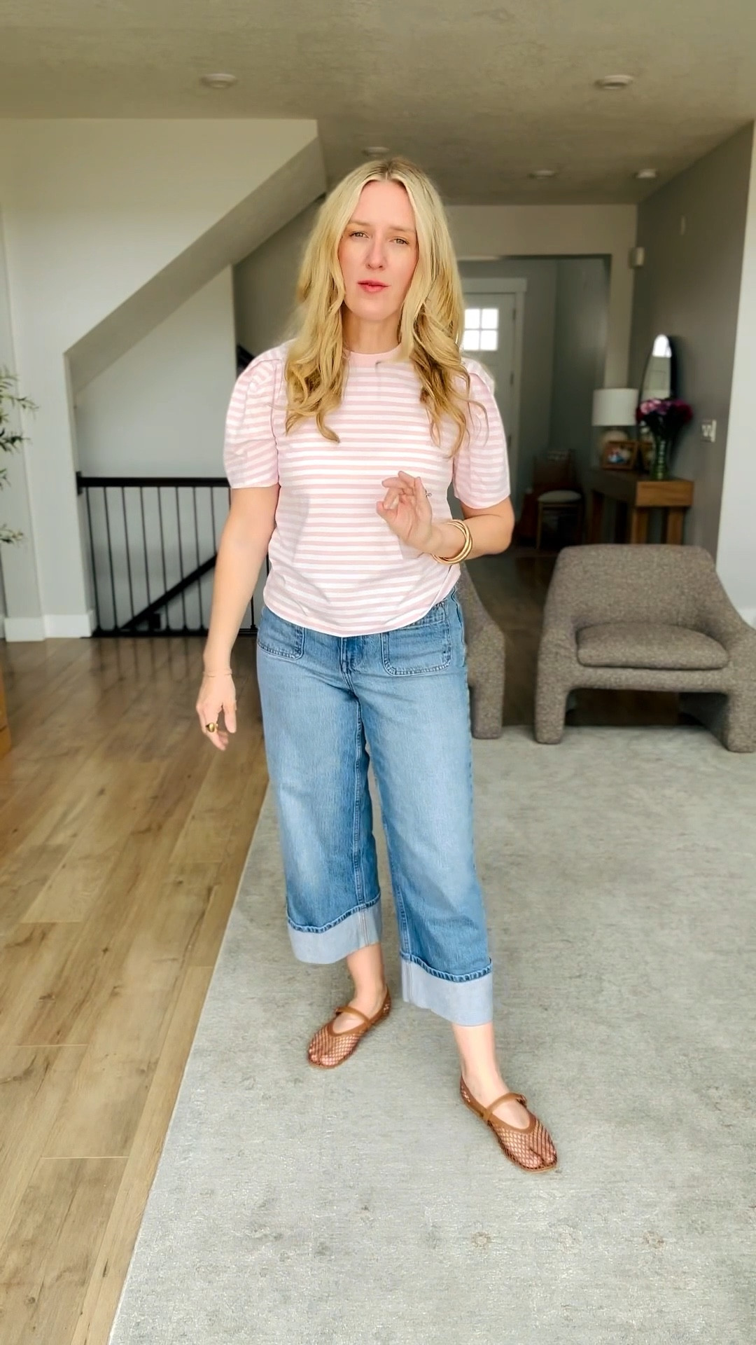 Spring outfit idea from Walmart! Size medium top, size 8 denim, runs tts. 

#LTKSpringSale #LTKmomlife #LTKSaleAlert