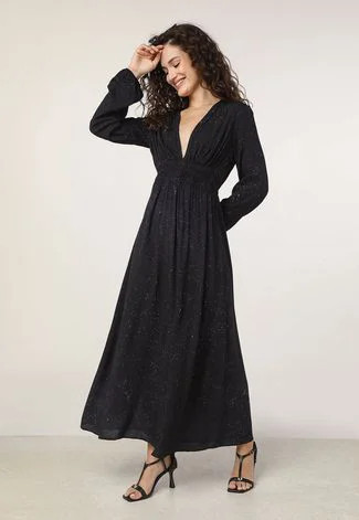 Vestido Lez a Lez Longo Cosmos Azul-Marinho | Dafiti (BR)