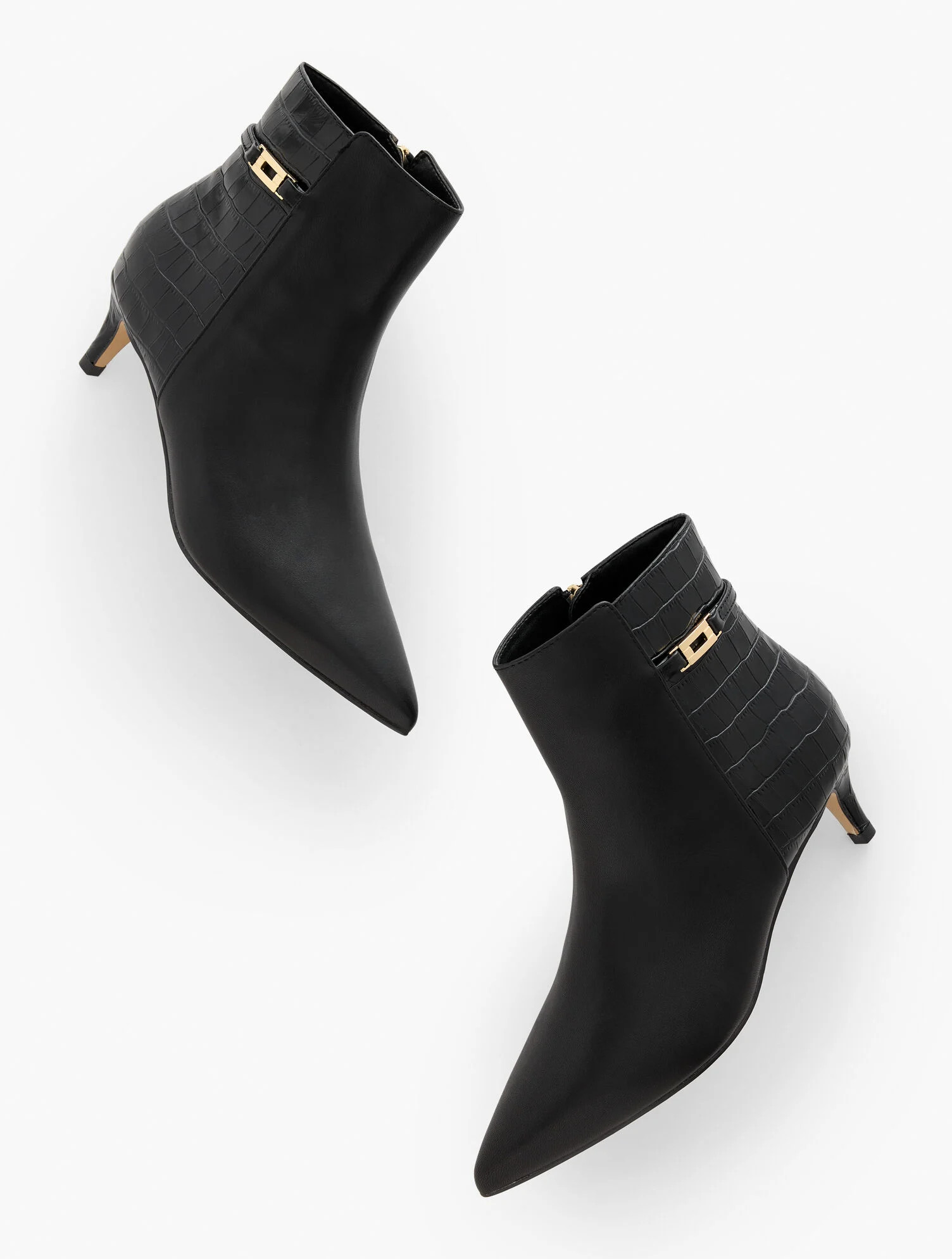 Kait Nappa Curved Ankle Boots | Talbots