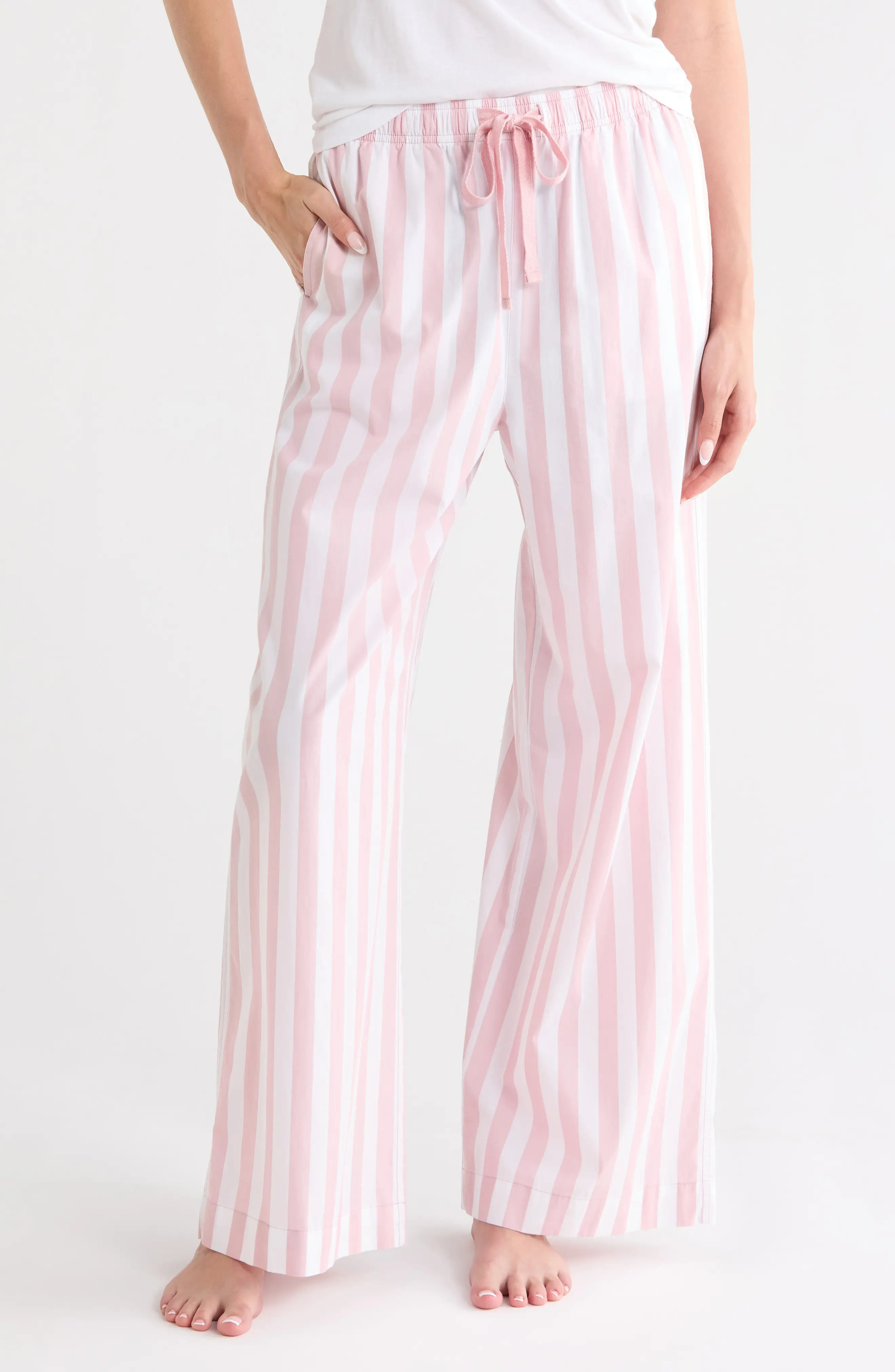 Cotton Poplin Pajama Pants (Women) | Nordstrom | Nordstrom