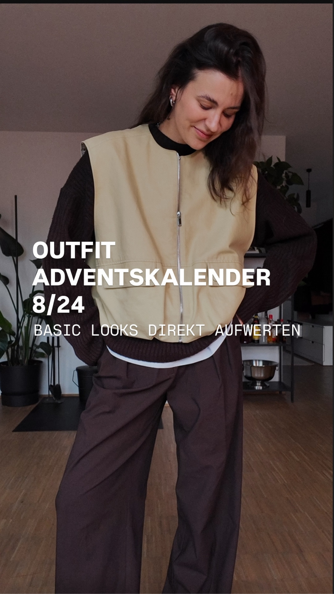 OUTFIT ADVENTSKALENDER 8/24 ✨
basic look, aber irgendwie fehlt was? meine lösung im winter: westen. 🤝
so easy, so schnell – und jedes outfit wirkt direkt durchdachter.
1. oversized weste rundet den look einfach ab
2. weste als oberteil sieht sofort viel mehr „fashion“ aus
3. weste taillieren (mein all time fave) – form hilft immer

#LTKdeutschland #LTKstyletip #LTKwinter