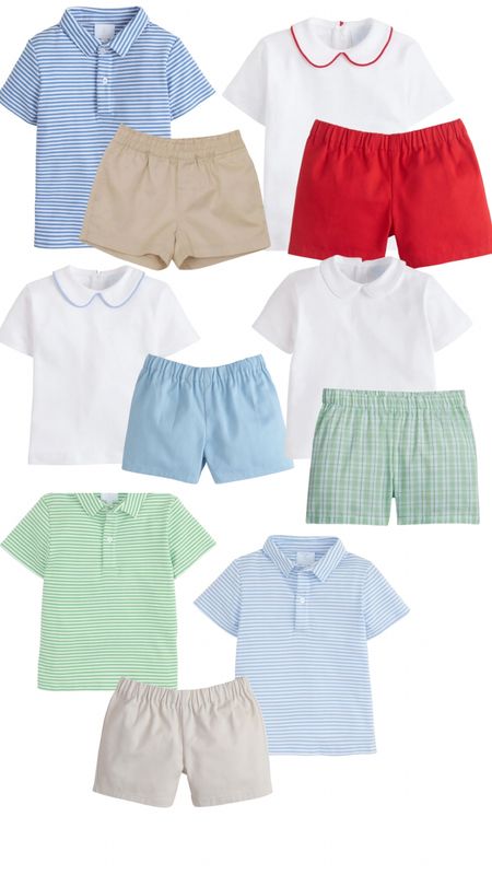 #littleenglish #littleboyclothes #traditionallittleboyclothes #4yearoldboyclothes #classiclittleboyclothes #peterpancollar #khakishorts#redshorts #greenshorts #babyblueshorts