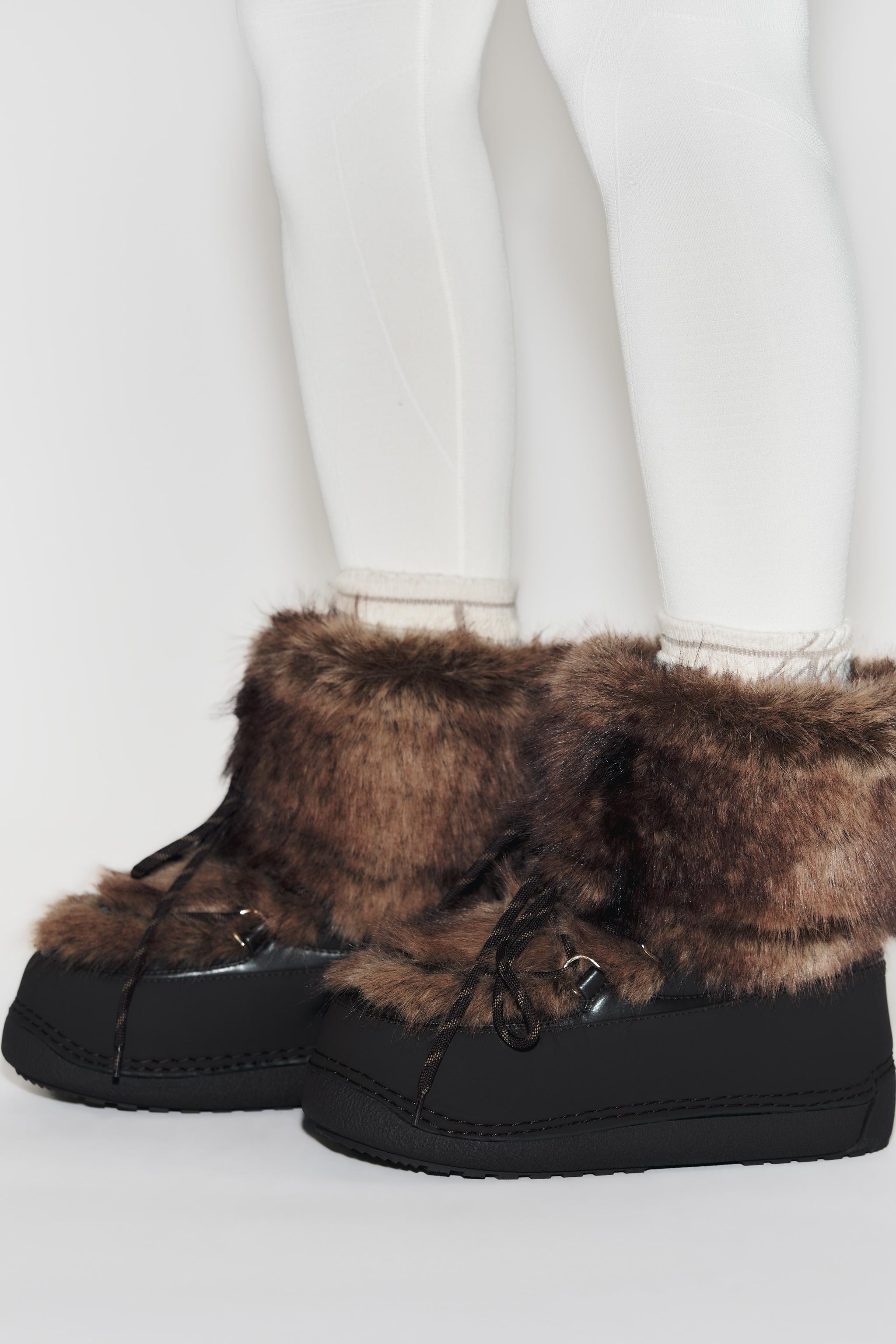 FAUX FUR COMBINED ANKLE BOOTS SKI COLLECTION | Zara US