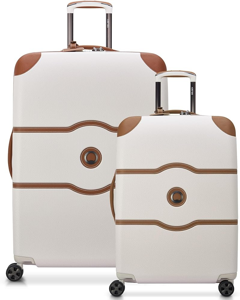DELSEY PARIS Chatelet Air 2.0 Hardside Luggage with Spinner Wheels, Angora, 2 Piece Set, (24/28) | Amazon (US)
