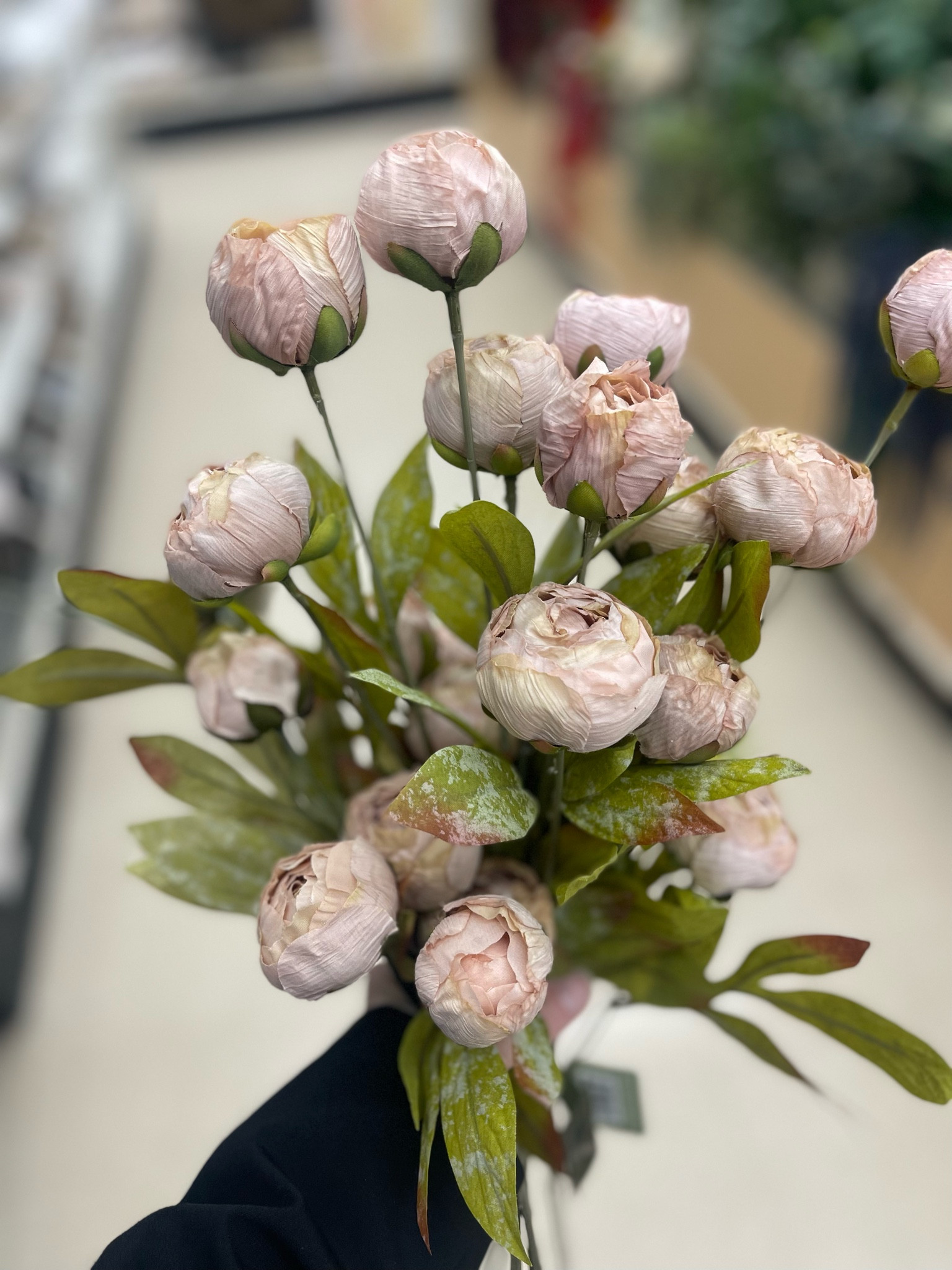 When I first saw these viral peonies online, I knew I had to have them. I immediately checked online and ran to my local Michael’s to grab them before they sell out! Pairing it with my new vase from the studio McGee line at target! Talk about an affordable arrangement! 

Colour shown: tan
Colour purchased: cream 

#LTKSeasonal #LTKHome #LTKFindsUnder50