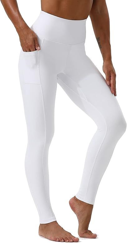 HOTSTUDIO Yoga Pants-Workout Leggings for Women with Pockets High Waisted Tummy Control Postpartu... | Amazon (US)