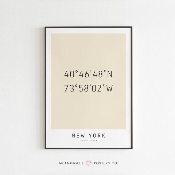 Polaroid Coordinates Print Custom GPS Coordinates Location | Etsy | Etsy (US)