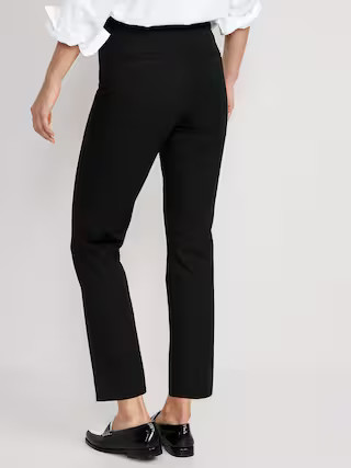 High-Waisted Pixie Straight Pants | Old Navy (US)