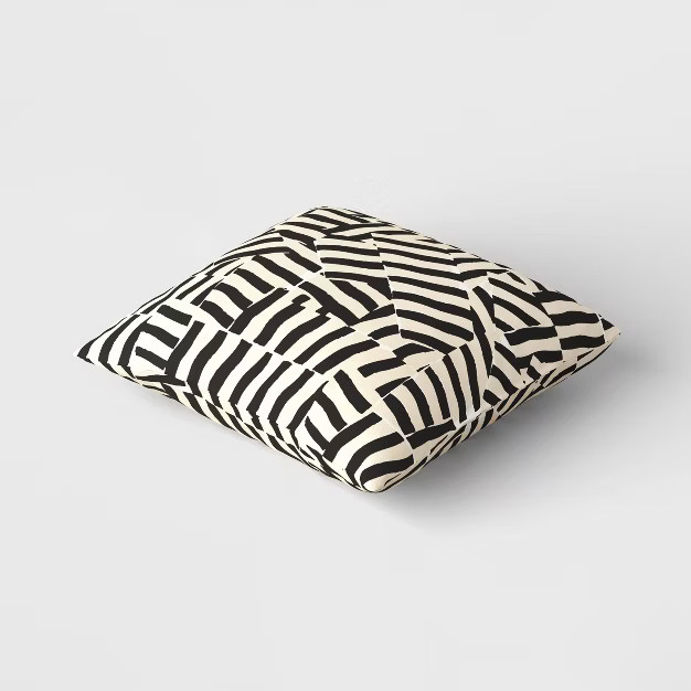 Geometric Outdoor Throw Pillow Black - Opalhouse™ designed with Jungalow™ | Target