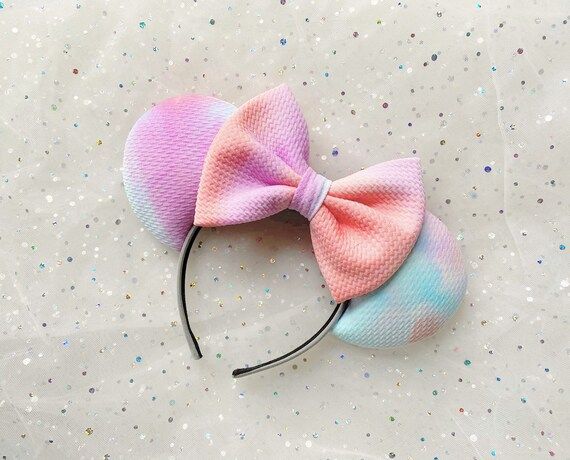 Bubblegum Wall Tie Dye  Minnie Ears | Etsy | Etsy (US)