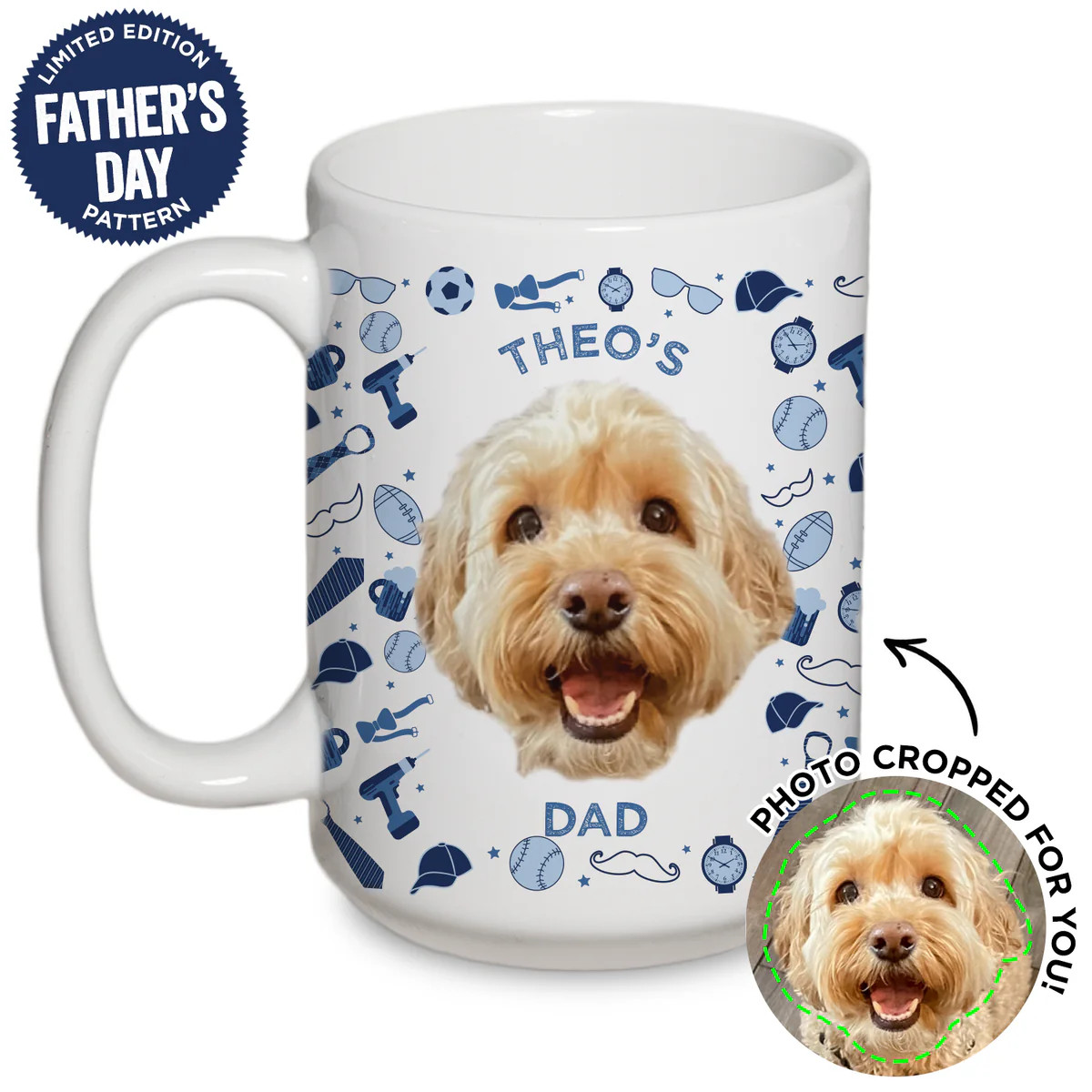 Personalized Pet Father's Day Mug | Type League Press