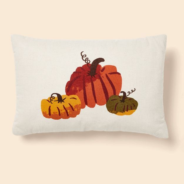 Gourd Lumbar Throw Pillow Almond - Spritz™ | Target