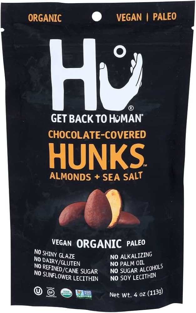 HU KITCHEN Chocolate Covered Almonds, 4 OZ | Amazon (US)