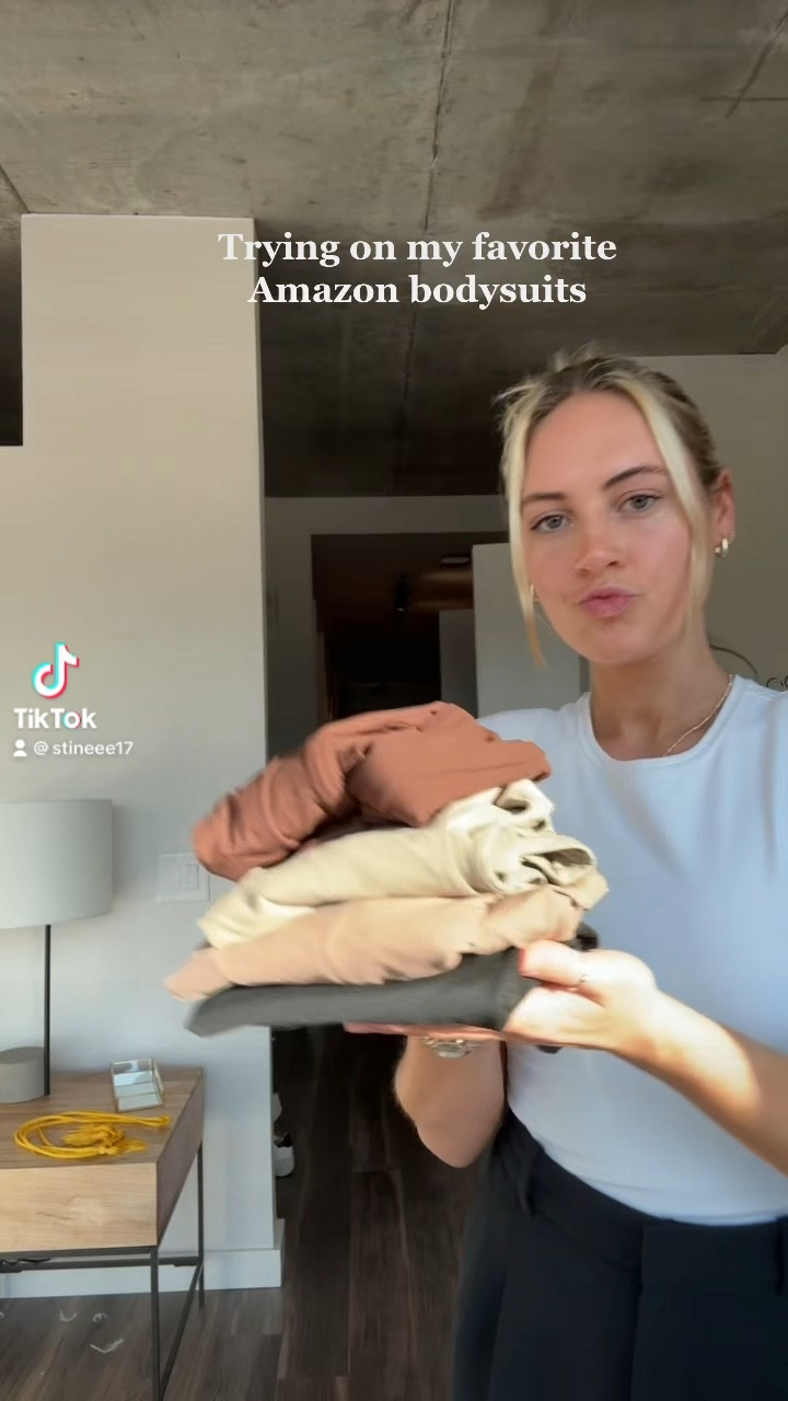 FAVORITE Amazon bodysuits
Similar to skims fits everybody bodysuits 
Size small in all! Fit is true to size 

#LTKunder100 #LTKfit #LTKGiftGuide