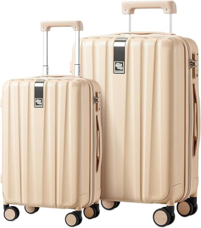 Hanke 20/29 Inch Carry On Luggage Sets 2 Piece Hard Shell Suitcases with Spinner Wheels Extra Lar... | Amazon (US)