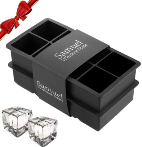 Amazon.com: Samuelworld Ice Cube Tray, Pack of 2, Large Ice Cubes, Flexible 8 Cavity Silicone Ice... | Amazon (US)