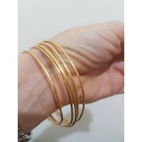 Gold Bangle Bracelet, Gold Bracelet Bridesmaid, Bangles 14K, For Women | Etsy (US)