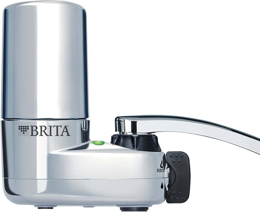 Brita Faucet Mount Water Faucet Filtration System for Sink with Filter Change Reminder, BPA-Free,... | Amazon (US)