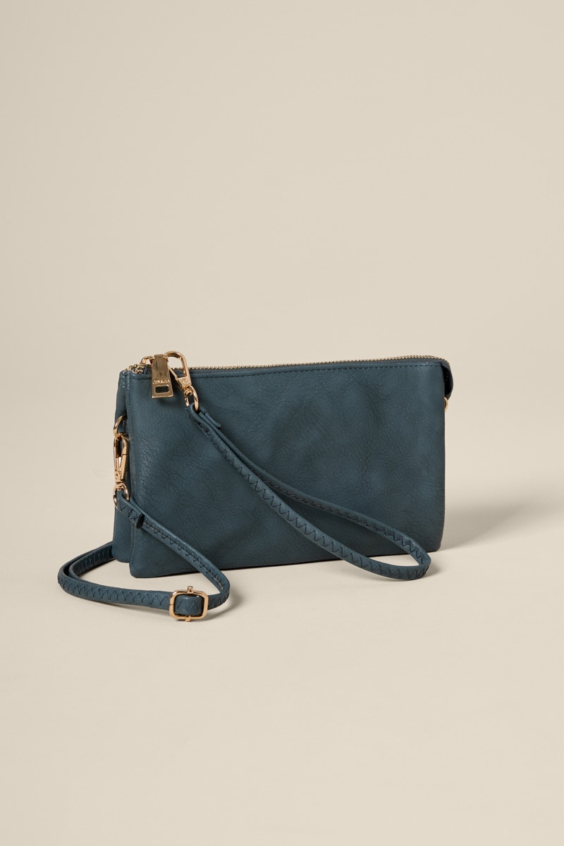Mona Vegan Leather Indigo Wallet On A String | Francesca's