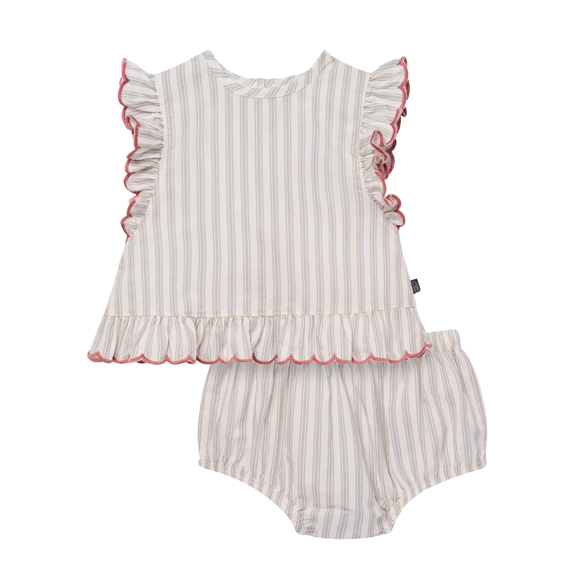 Modern Moments by Gerber Baby Girl Bloomer Outfit Set, 2-Piece, Sizes 0/3 Months - 24 Months | Walmart (US)