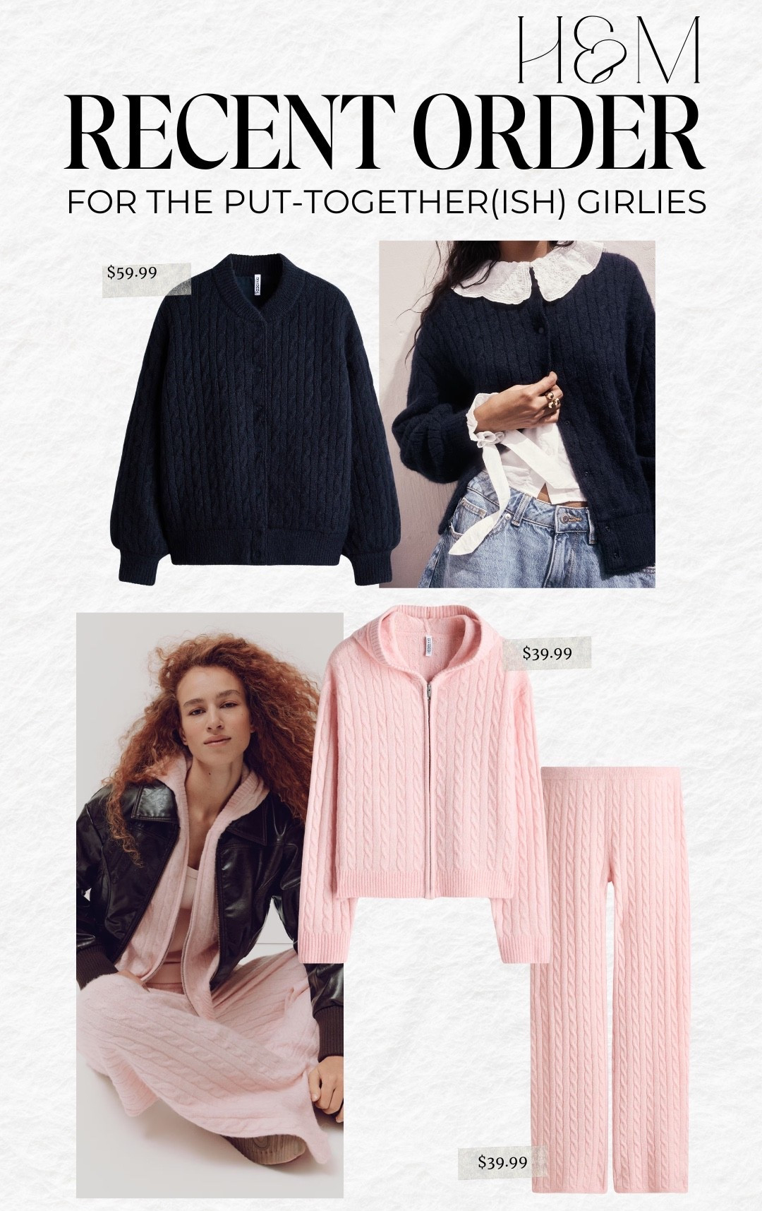 Recent order from H&M with the goal of being comfy but looking put together (ish). Creating my perfect capsule wardrobe but also being picky looking for the right pieces. If you want a comfy and preppy timeless easy outfit THIS IS IT  

#LTKFindsUnder100 #LTKmomlife #LTKFindsUnder50