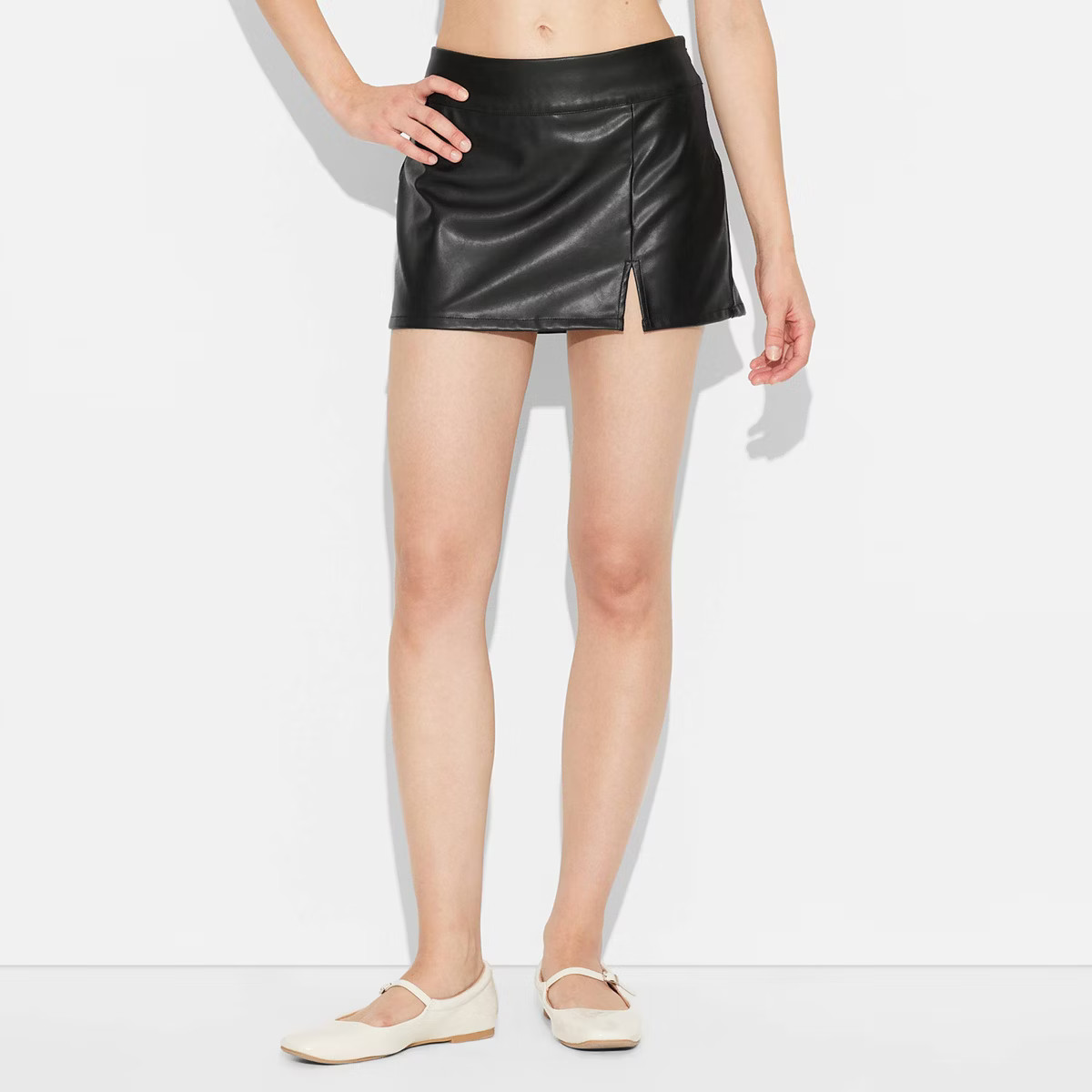 Women's Faux Leather Mini Skort - Wild Fable™ | Target
