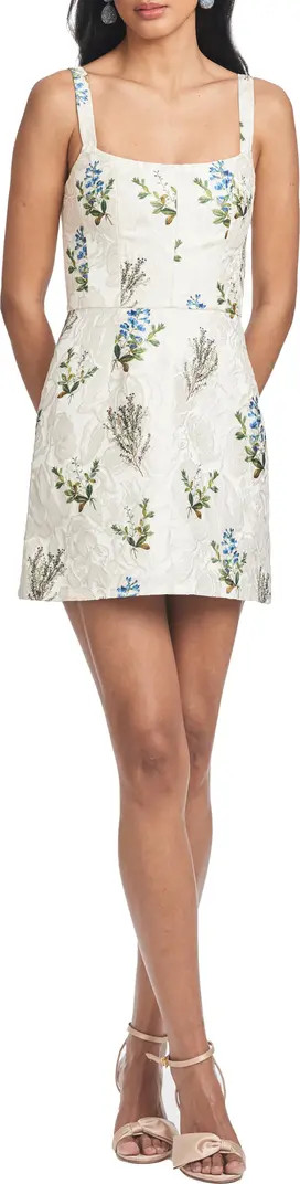 Kelsey Floral Jacquard Minidress | Nordstrom