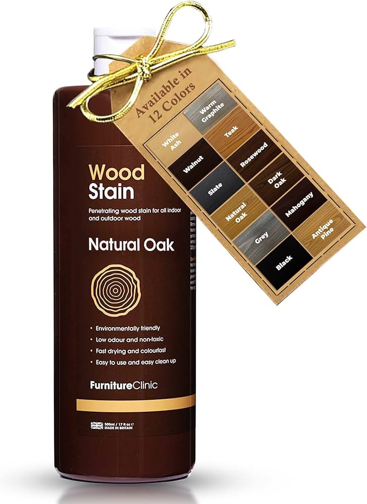 Furniture Clinic Wood Stain | Multiple Finishes | Fast Drying | Indoor and Outdoor Furniture and ... | Amazon (US)