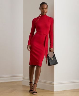 Women's Button Trim Dress | Macy's