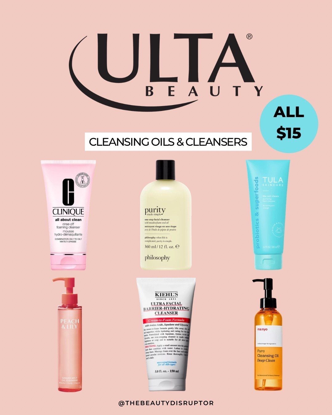 Upgrade your cleanser during the Ulta Beauty Sale. 🧴✨

For a limited time take advantage of these amazing deals on a top selection of highly rated cleansers, and cleansing oils. 

If you want to increase your glow and get clean, refreshed skin , then grab one of these cleansers today for the low price of $15.

#FaceCleansers #CleansingOil #CleansingBalm #Ulta #HolidaySale

#LTKGiftGuide #LTKBeauty #LTKHoliday