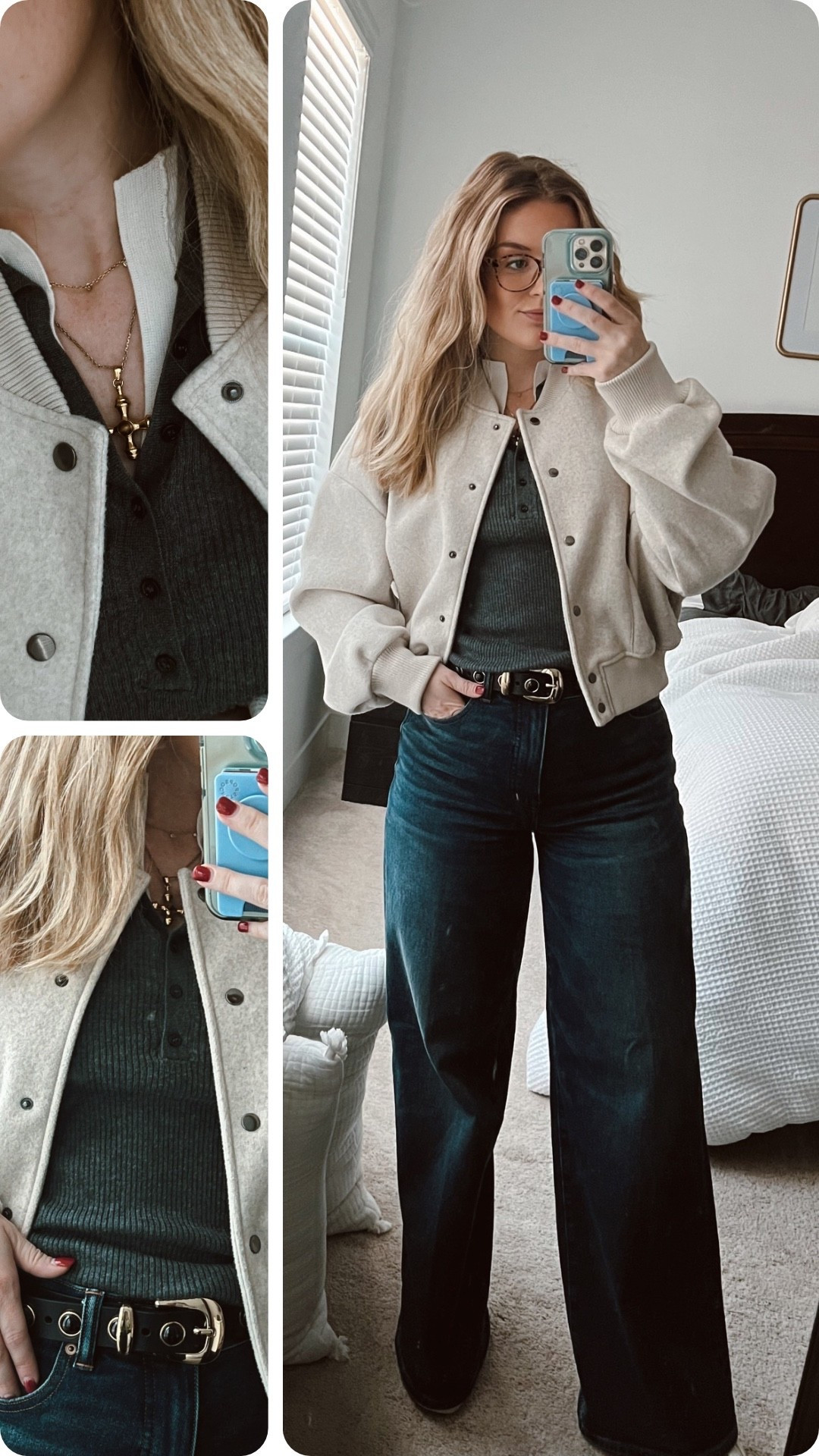 Ootd for fall at the office 🍁 jacket is an old Zara bomber 

#LTKSeasonal #LTKFindsUnder50 #LTKSaleAlert