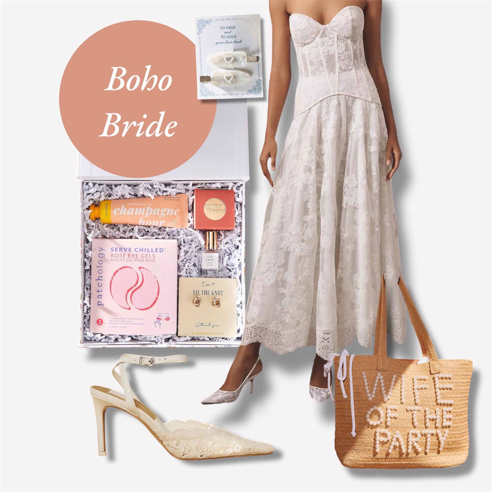 Anthropologie Boho Bride Essentials for Your Dreamy Wedding Weekend

Planning your bridal weekend? These Anthropologie boho bride picks are perfect for the bride-to-be who loves lace, luxury, and laid-back elegance. From the must-have bridal tote to the prettiest white heels and pampering gift sets, this collection brings effortless charm to your bridal look. Whether you’re getting ready, heading to your bridal shower, or jetting off on your honeymoon, these pieces are your go-to for a bohemian wedding vibe.

	•	Anthropologie boho bride
	•	boho bridal shower outfit
	•	bridal weekend essentials
	•	Anthropologie wedding finds
	•	white lace bridal dress
	•	bride getting ready outfit
	•	boho bachelorette tote
	•	Anthropologie bride gift box
	•	boho bridal accessories
	•	wedding weekend packing list
	•	bohemian bride outfit ideas
	•	Anthropologie honeymoon looks
	•	bride-to-be outfit inspiration


#LTKWedding #LTKShoeCrush #LTKStyleTip