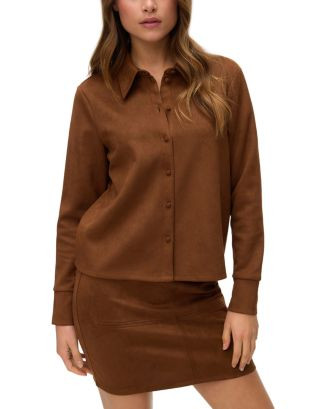 Kreta Faux Suede Long Sleeve Shirt | Bloomingdale's (US)