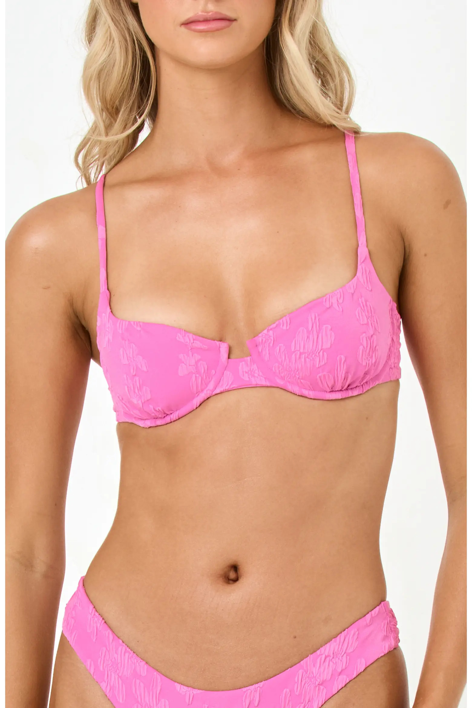 Belle Underwire Jacquard Bikini Top (Women) | Nordstrom | Nordstrom