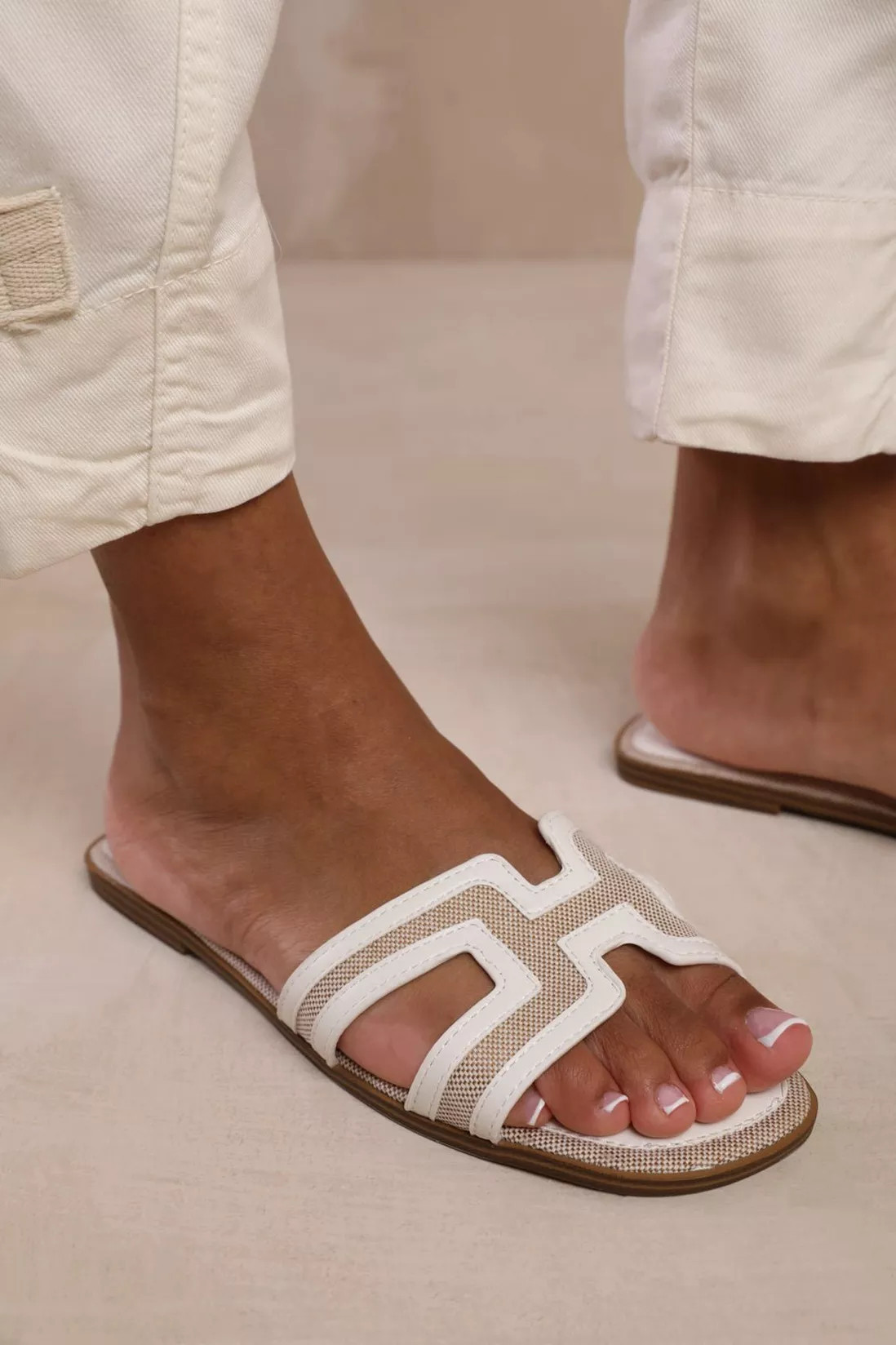 Sandals | 'Surge' Cut Out Strap Flat Sandals | Where's That From | Debenhams UK