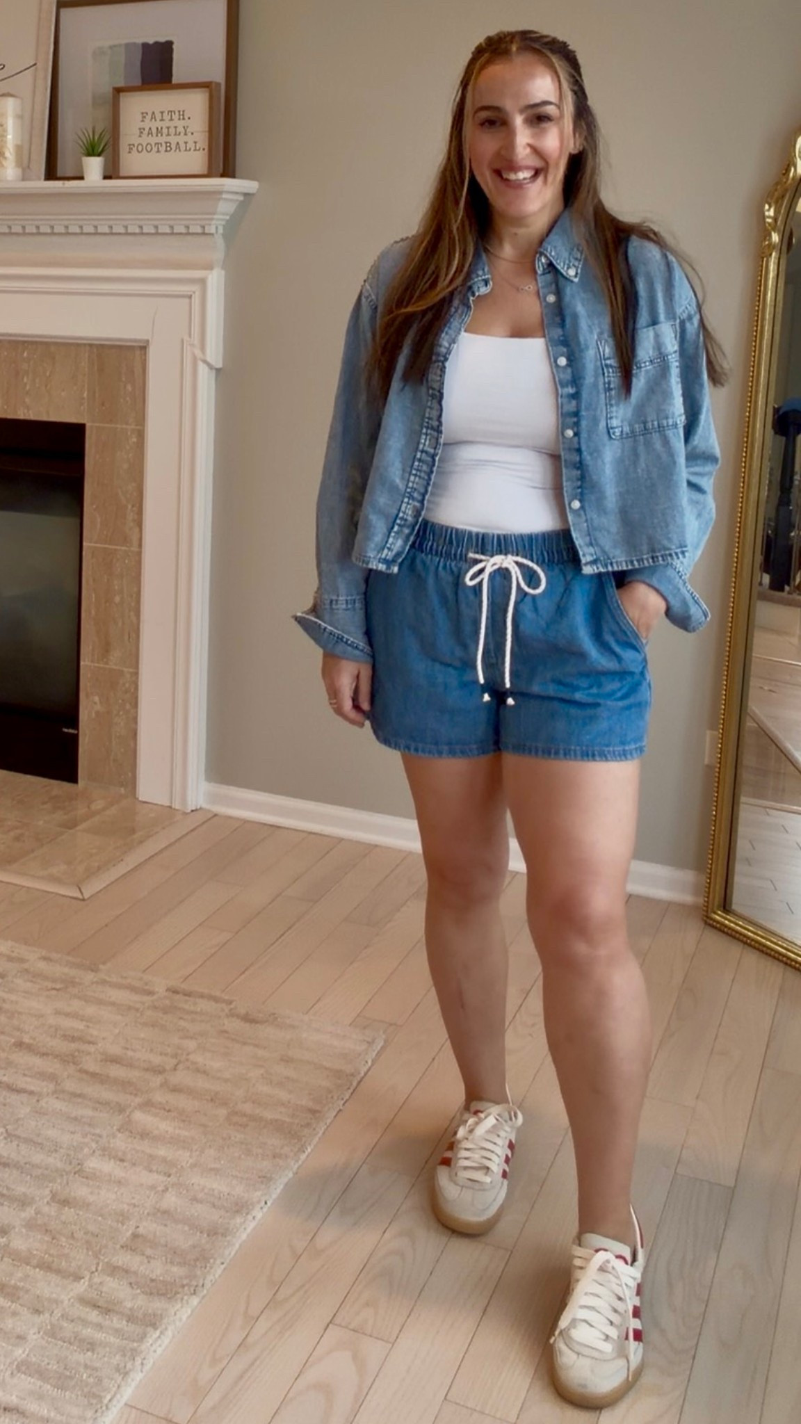 Easy spring or summer outfit 
Size medium in everything 

#LTKmomlife #LTKSeasonal #LTKootd