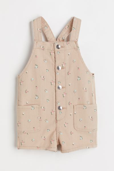Ruffle-trimmed Overall Shorts | H&M (US + CA)