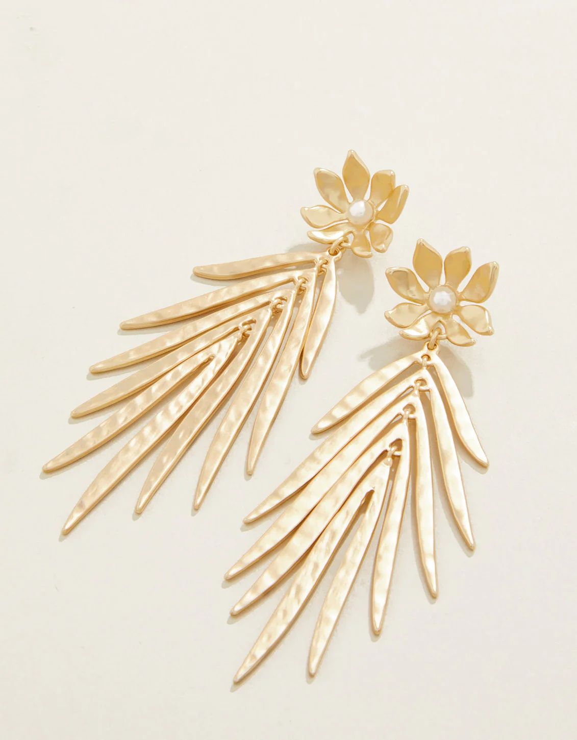 Swaying Frond Earrings Gold | Spartina 449