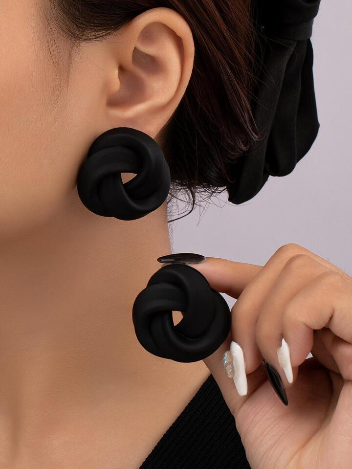 Spiral Stud Earrings | SHEIN USA | SHEIN