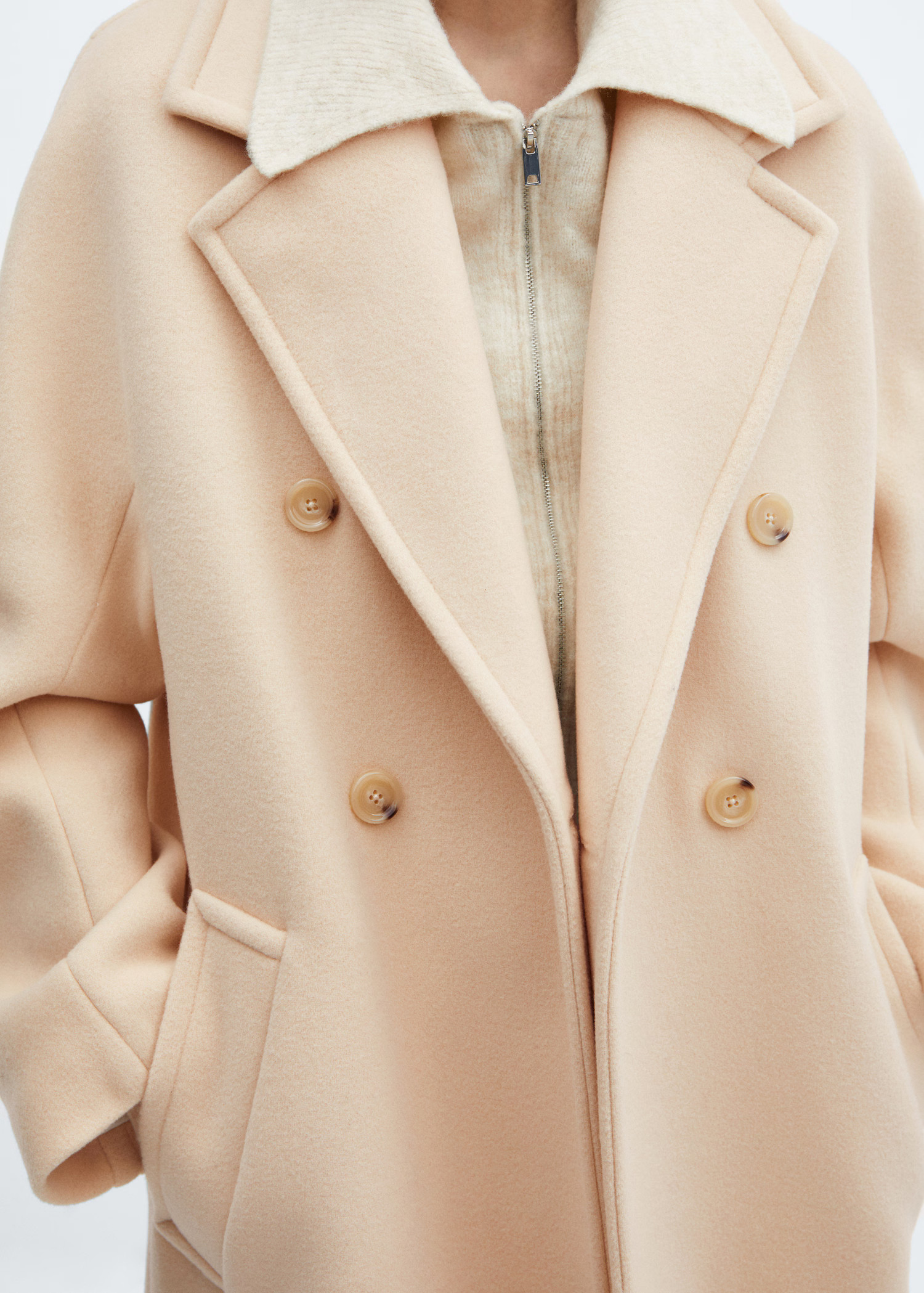 Lapel Manteco wool coat - Women | MANGO USA | Mango (US/MX/AU)