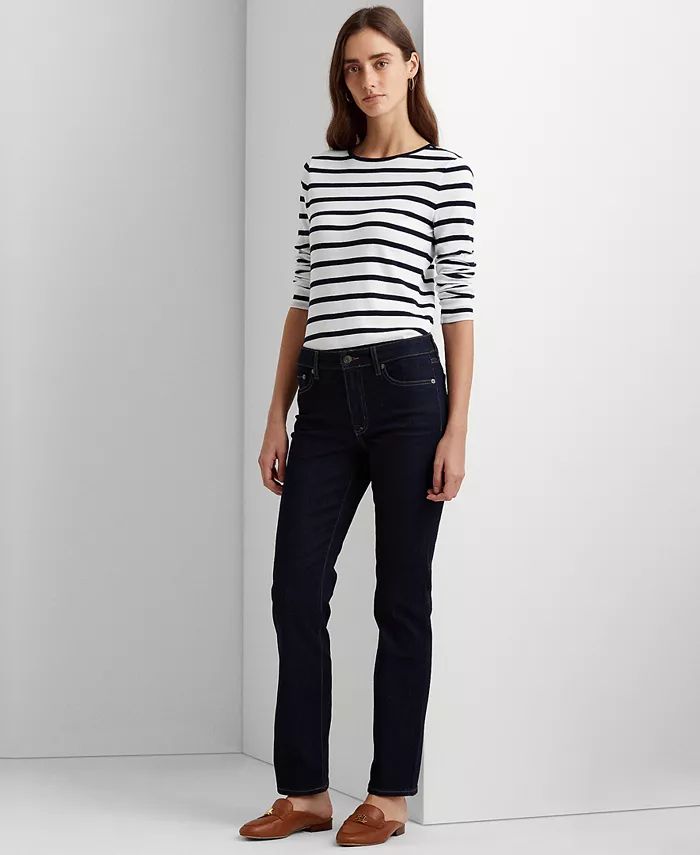 Super Stretch Premier Straight Jeans, Regular and Short Lengths | Macys (US)